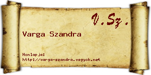 Varga Szandra névjegykártya