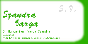 szandra varga business card